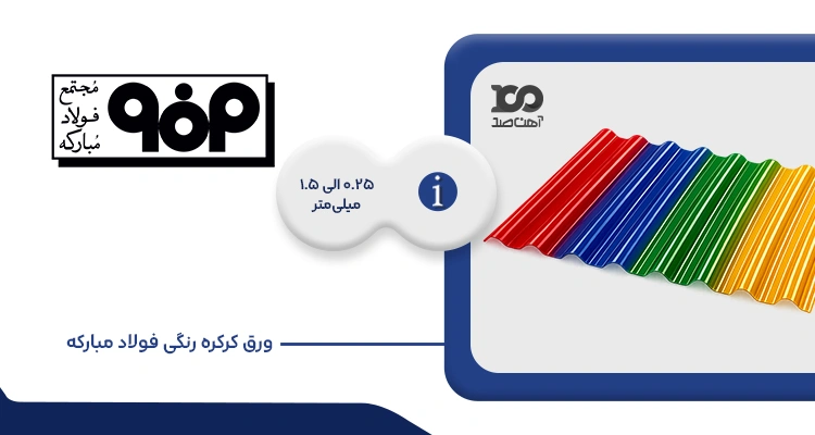 ورق کرکره رنگی فولاد مبارکه
