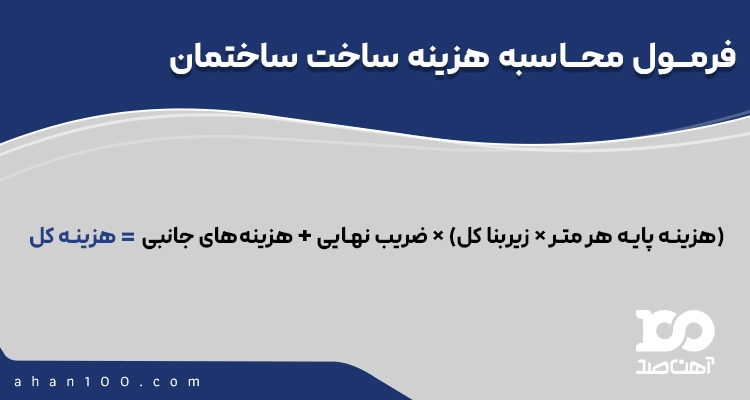 فرمول محاسبه هزینه ساخت ساختمان