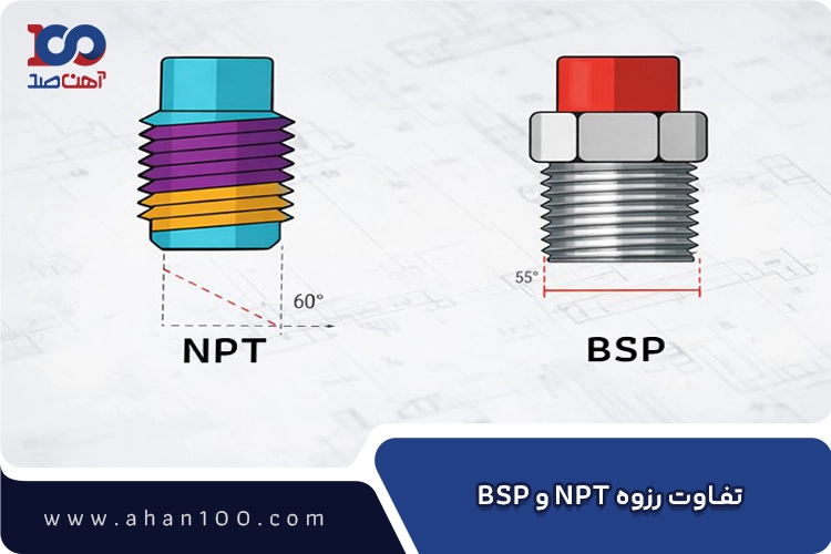 تفاوت رزوه NPT و BSP