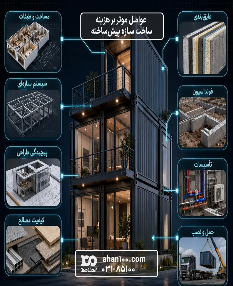 عوامل موثر بر هزینه ساخت سازه پیشساخته